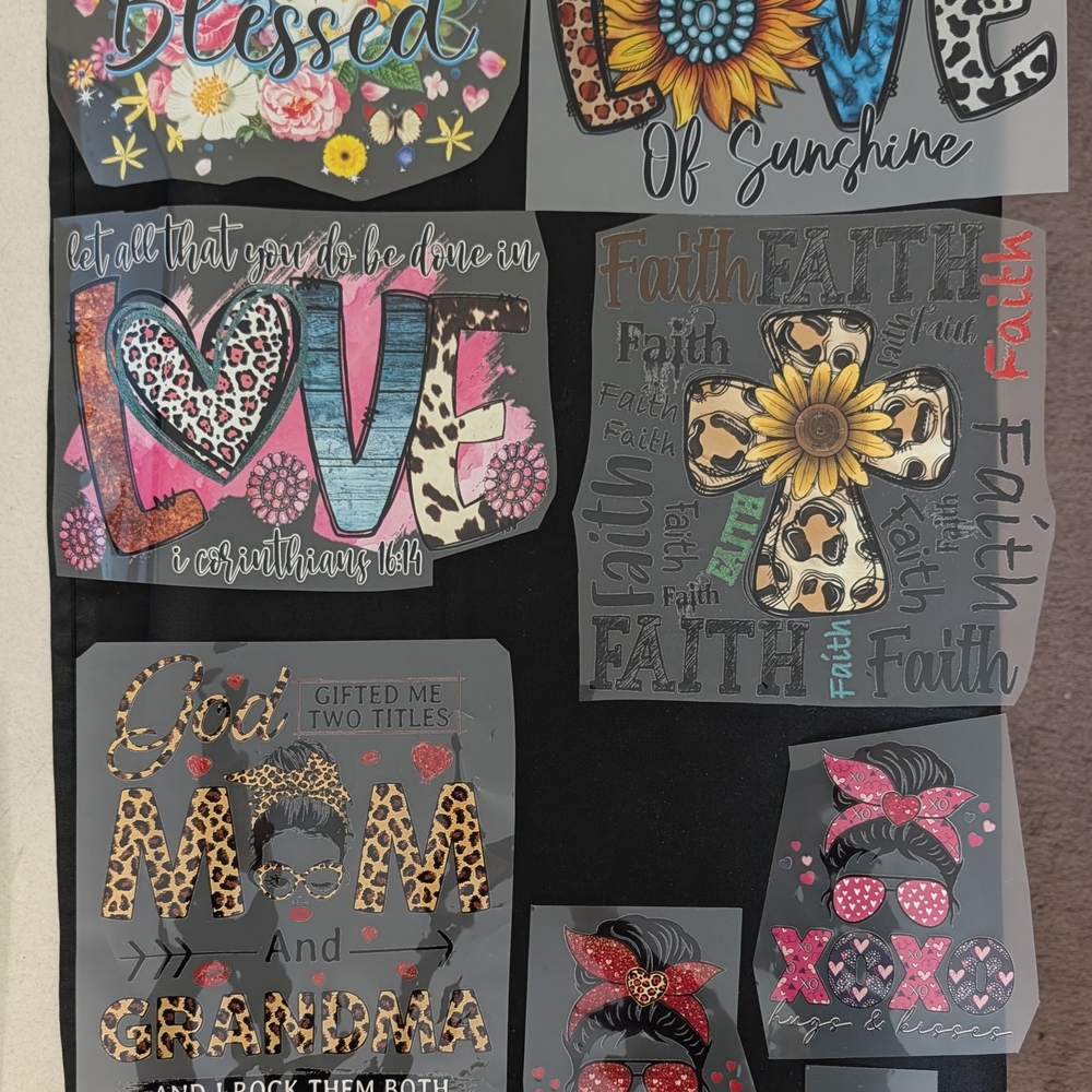 Assortment Of Heat Transfer Iron On Decals And Sticker Decals - Picture 7 of 9